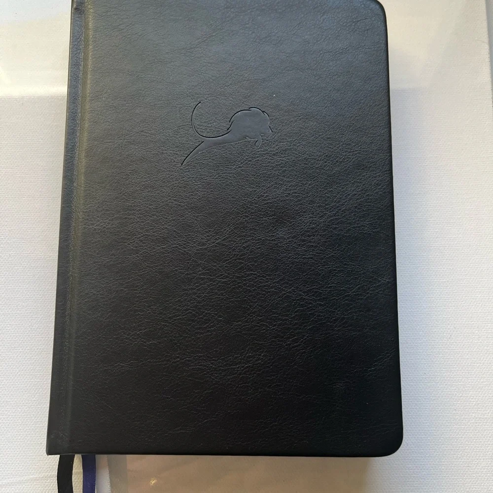 Professional Black Leatherette Planner with Embossed Logo